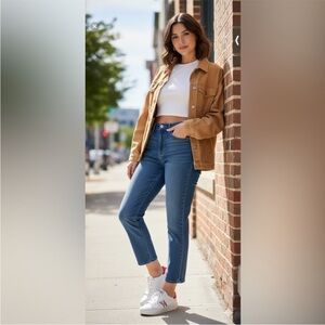 Volcom Girlfriend Fit High Rise Ankle Jeans